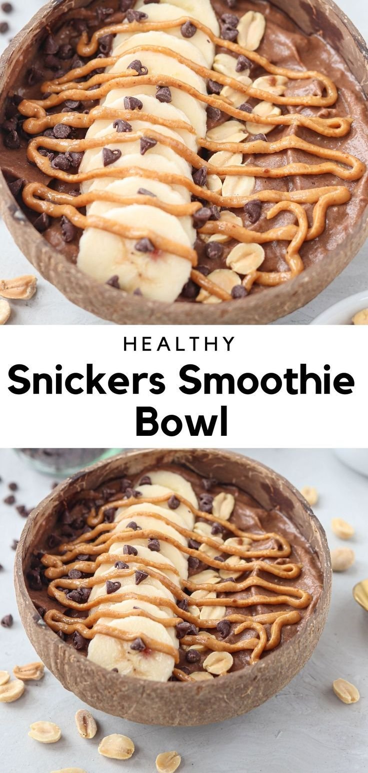 Snickers Smoothie Bowl