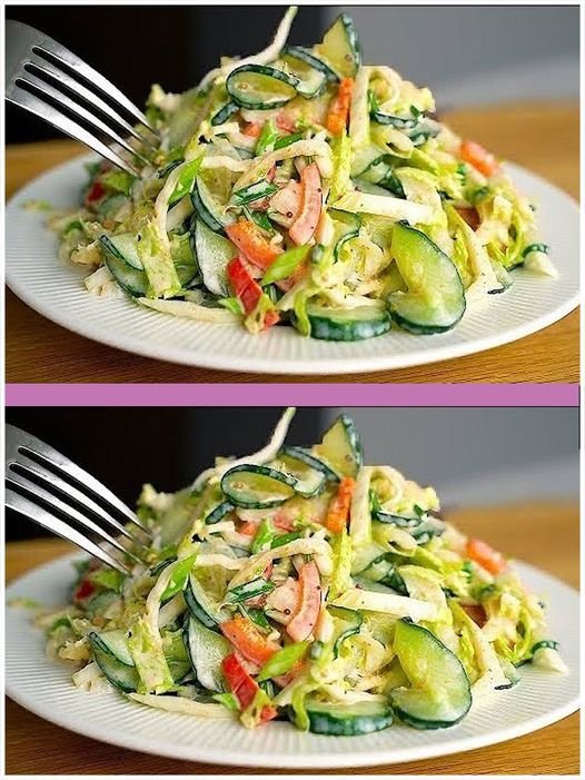 Chinesischer Kohl Gurkensalat