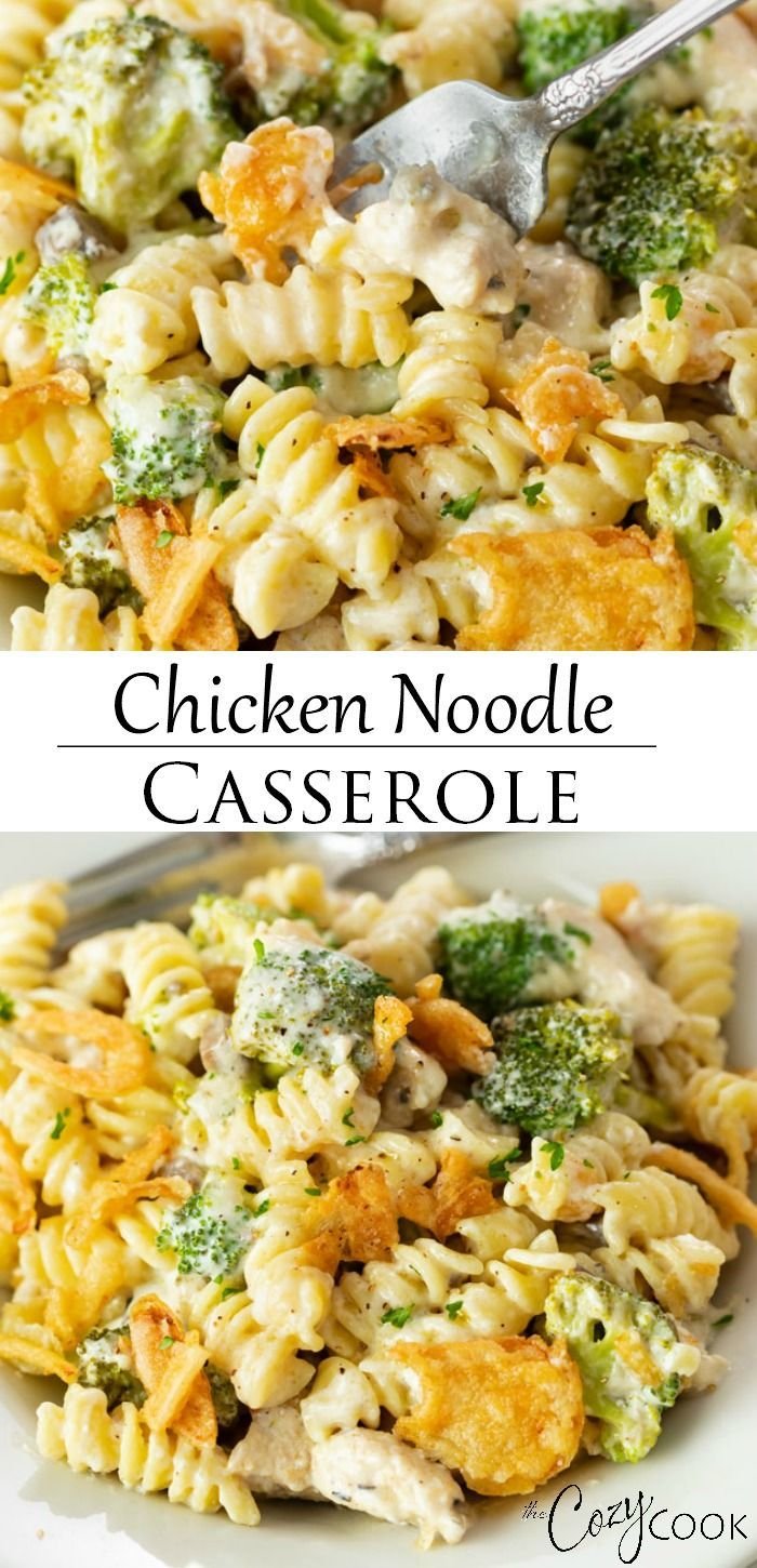 Cheesy Chicken Noodle Casserole