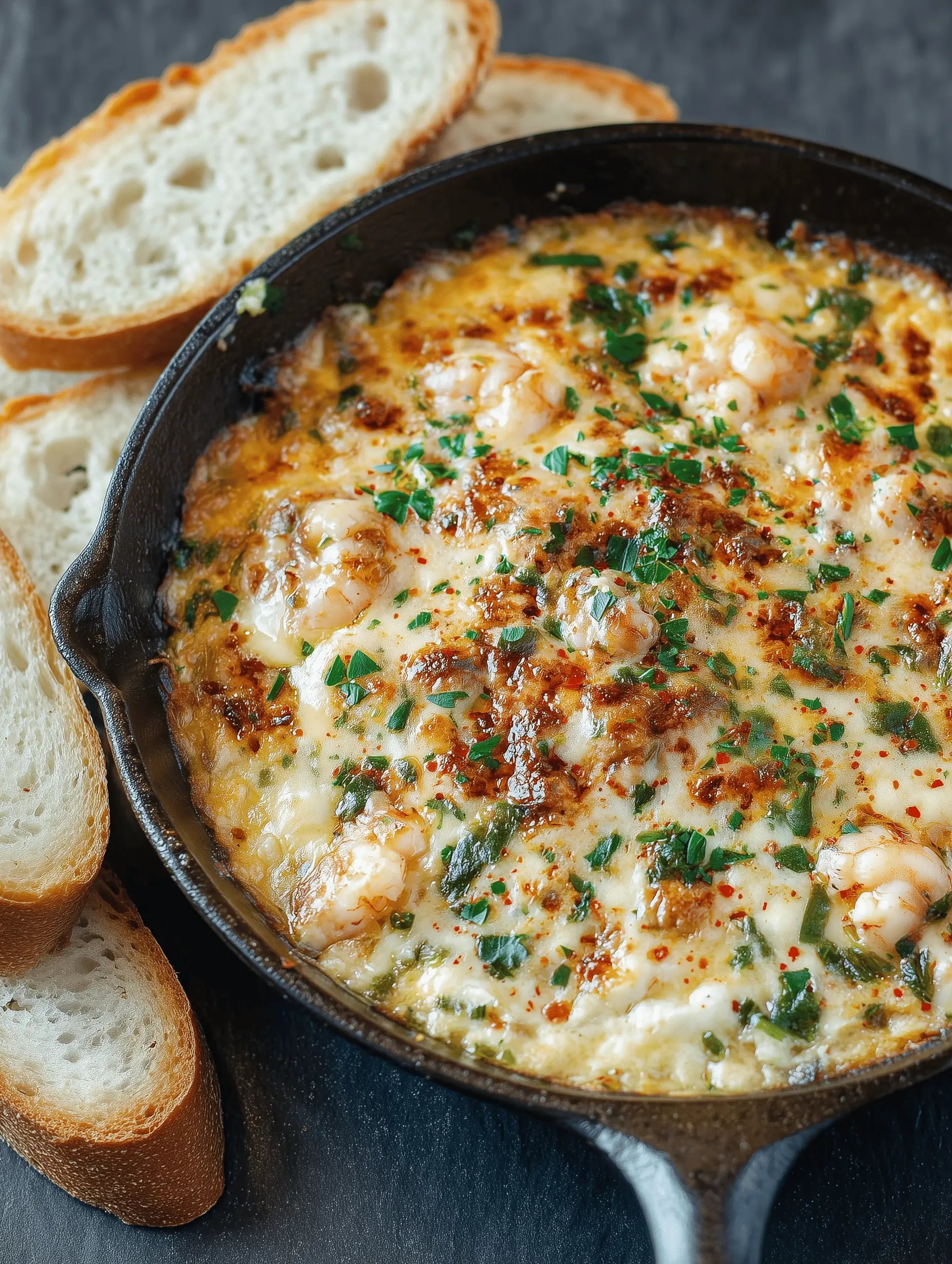 Hot Cheesy Seafood Dip