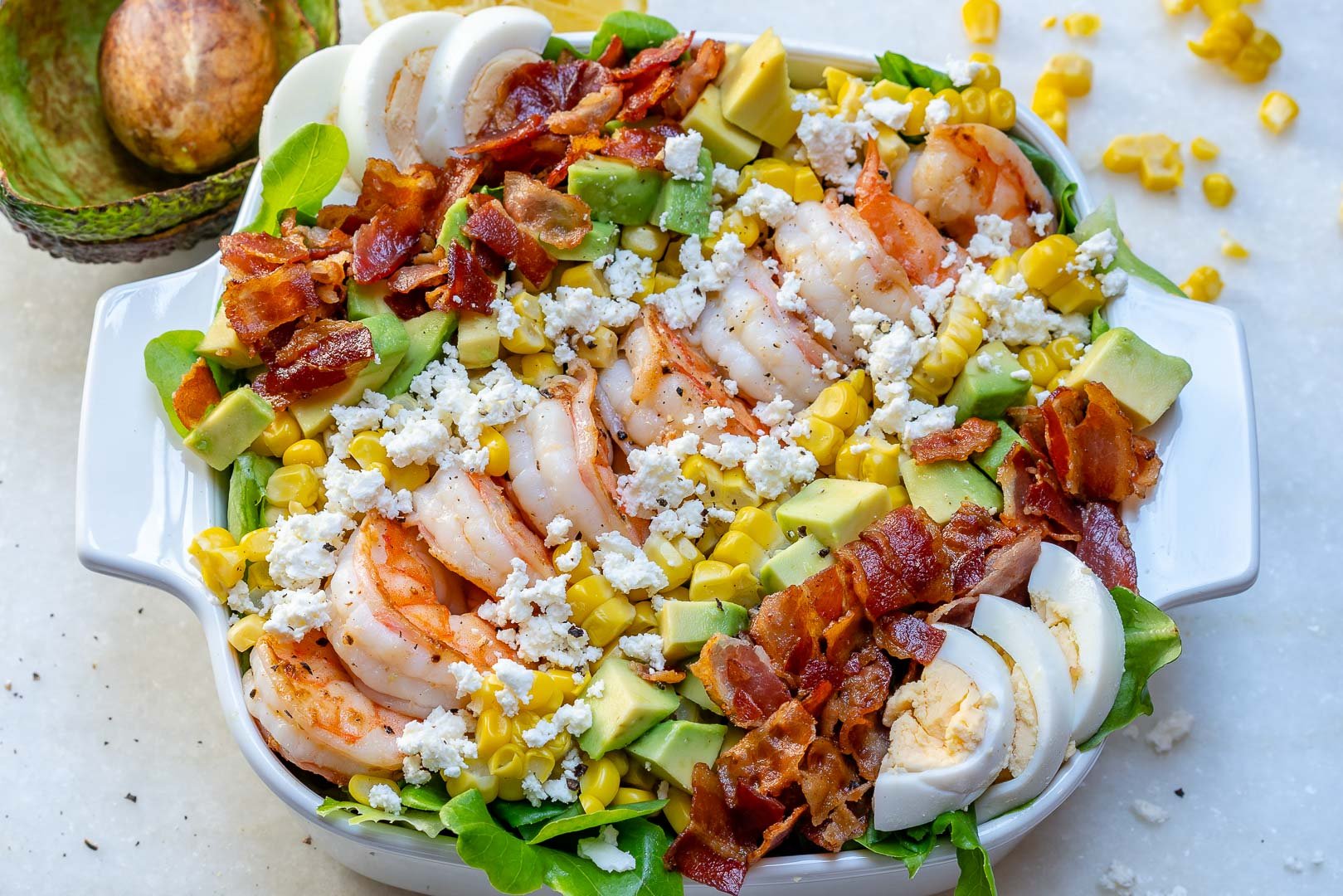 Clean Shrimp Salad with Lemon and Chive Dressing