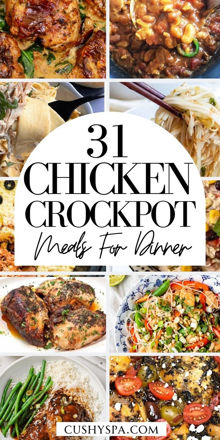 31 High Protein Chicken Crockpot Dinners