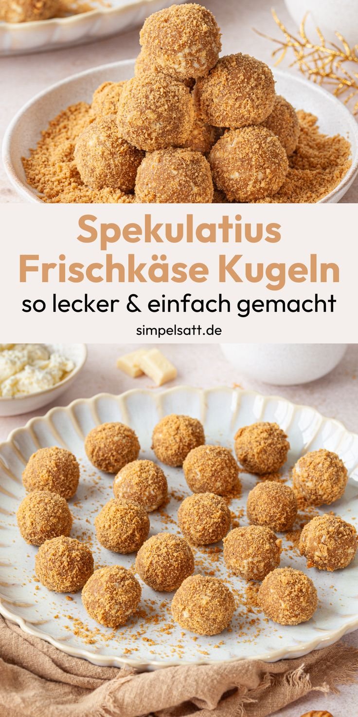 Schnelle Spekulatiuskugeln - einfaches Rezept für Weihnachten