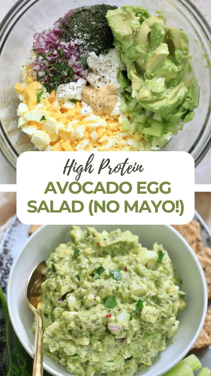High Protein Avocado Egg Salad