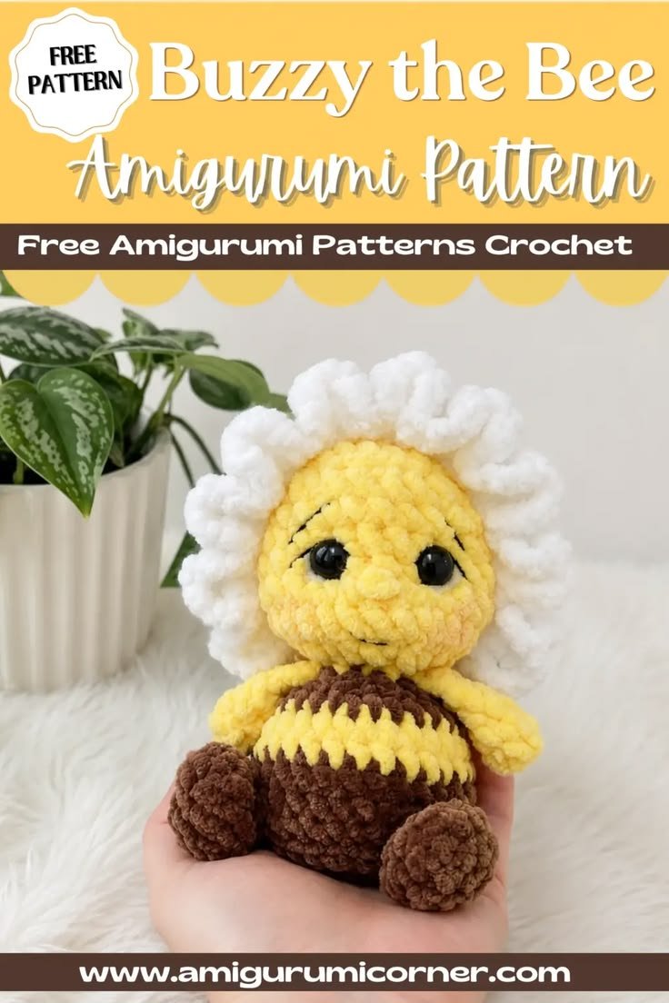 Buzzy the Bee Amigurumi Crochet Pattern