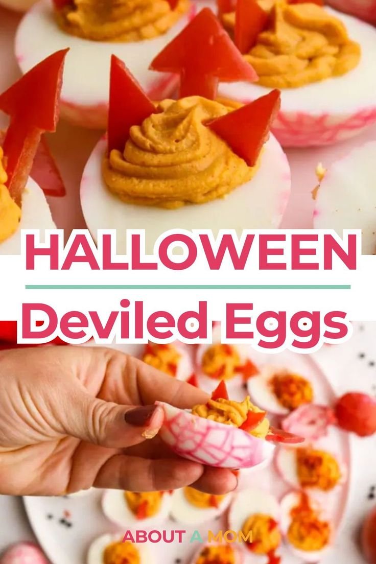 Easy Halloween Deviled Eggs