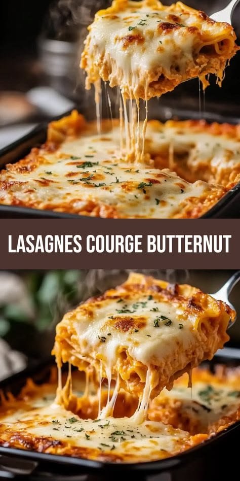 Lasagnes Courge Butternut et Sauce Tomate : un délice réconfortant