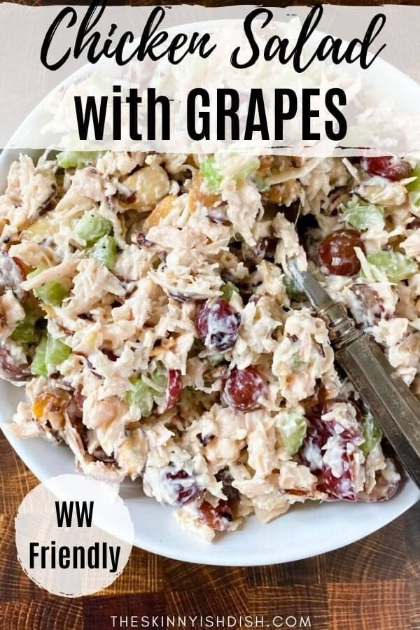 Chicken Salad with Grapes Recipe | Weight watchers friendly lunch recipes, Best chicken salad recipe with grapes, Weight watchers chicken salad