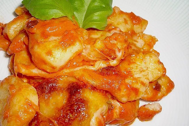 Gnocchi gebacken mit Mozzarella