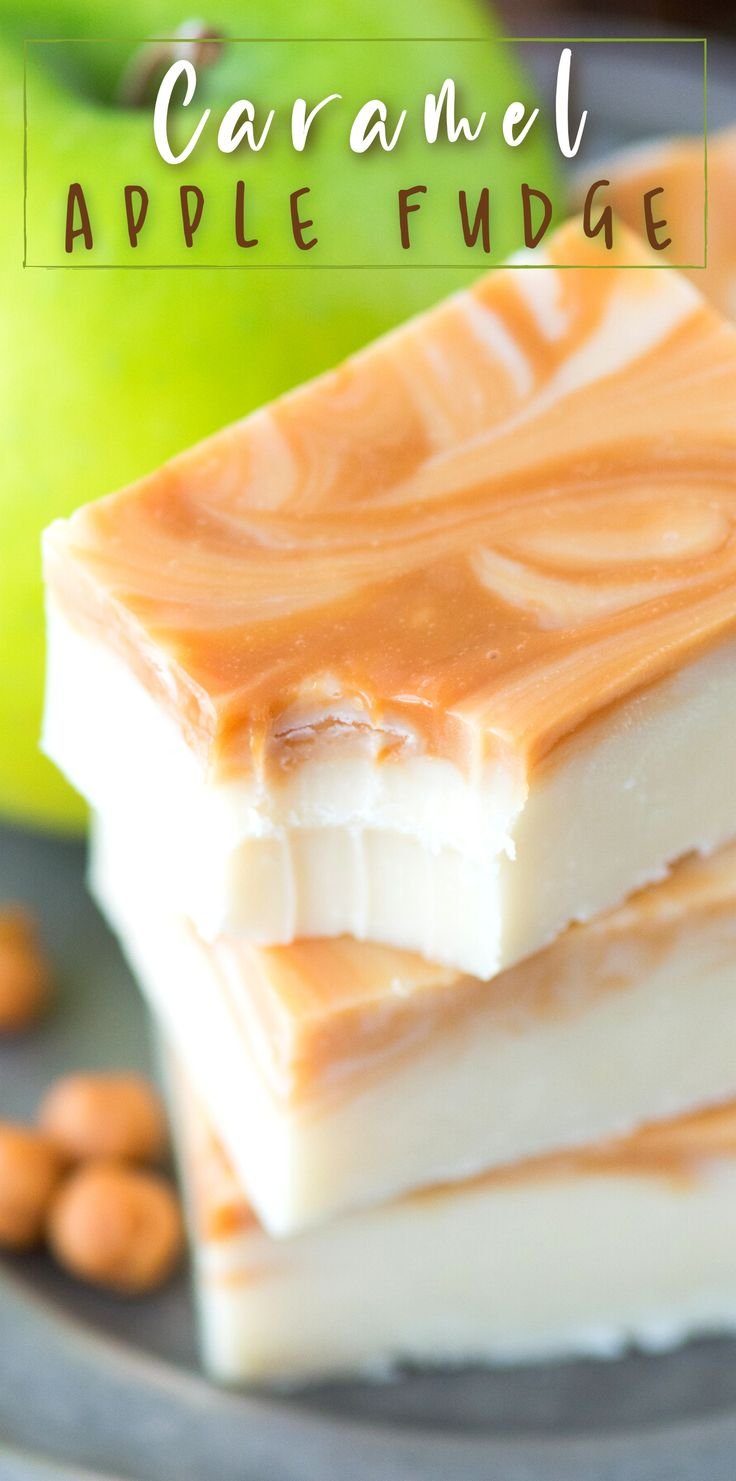 Homemade Caramel Apple Fudge