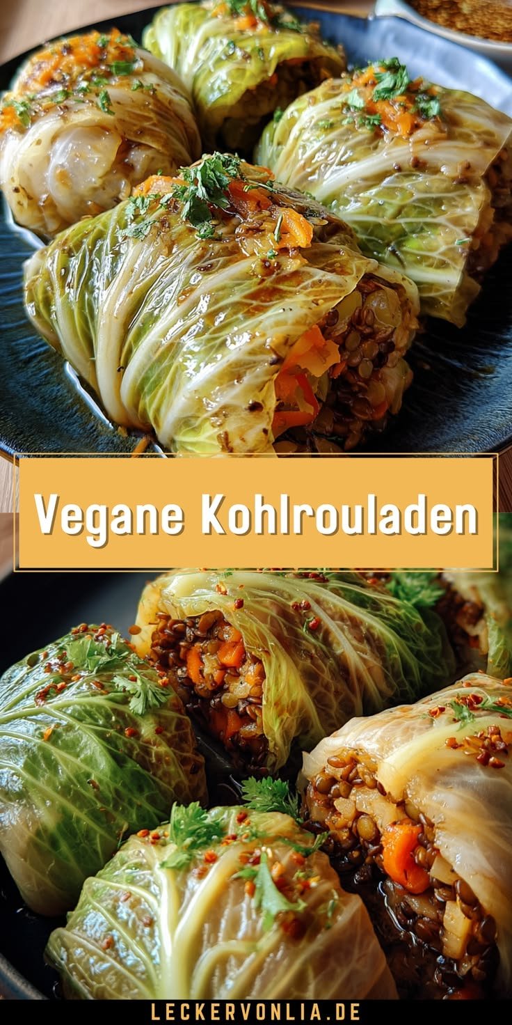 Vegane Kohlrouladen mit Veganen Pepperoni: Gesunde Rezepte für Glückliche Lebensmittel