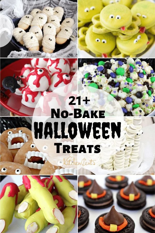 19 No-Bake Halloween Treats for a Spooktacular Celebration | Non bake halloween treats, No bake cookies halloween, No bake halloween treats