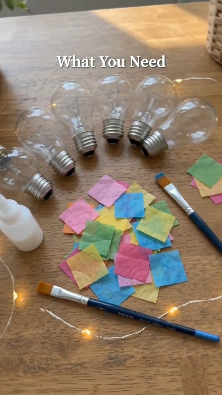 Old light bulbs get a fresh purpose as decorative lanterns with colorful details that brighten indoor or outdoor spaces. Perfect for your next craft day. 10 Old light bulbs get a fresh purpose as decorative lanterns with colorful details that brighten indoor or outdoor spaces. Perfect for your next craft day.