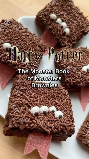Harry potter snacks diy | Monster book of monsters brownies, Potter stuff, Potter day