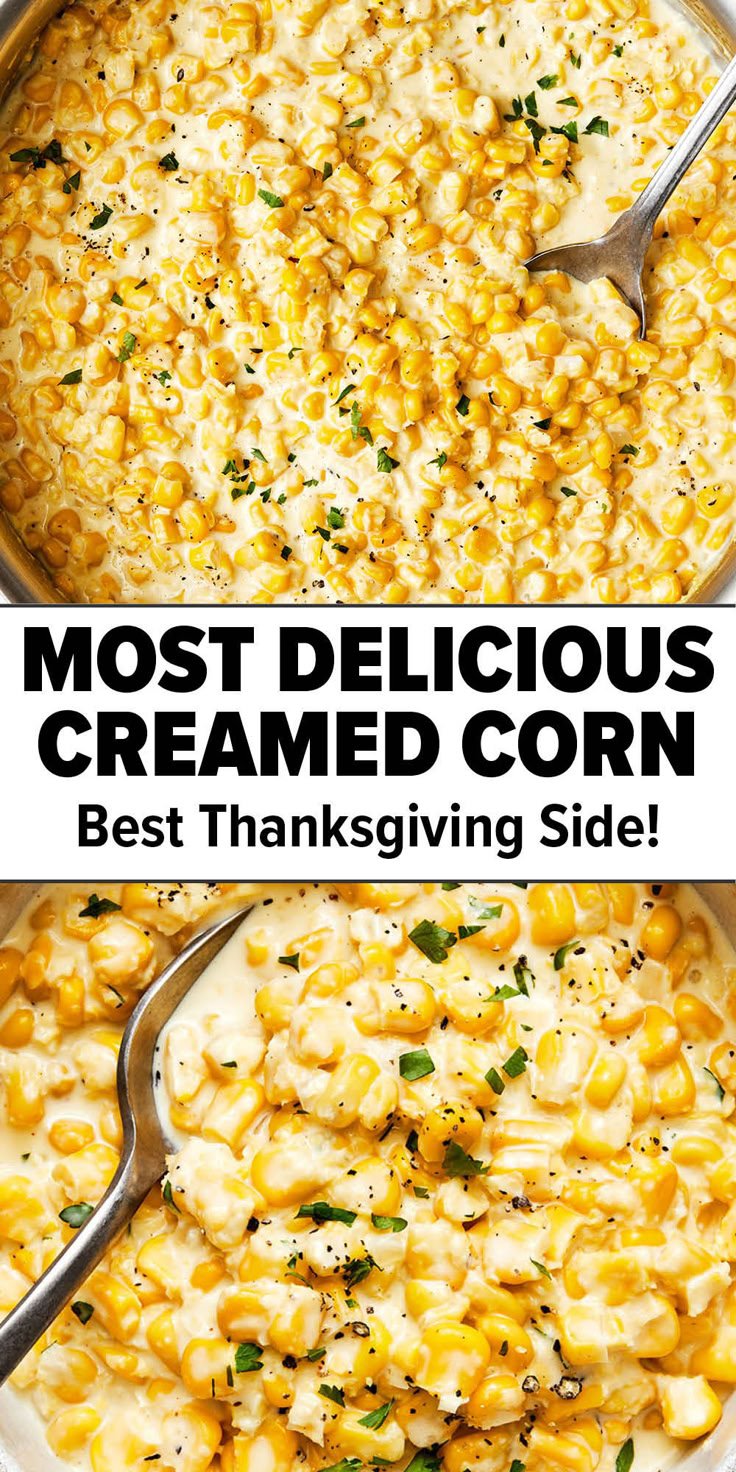 Delicious Creamed Corn Thanksgiving Side Dish