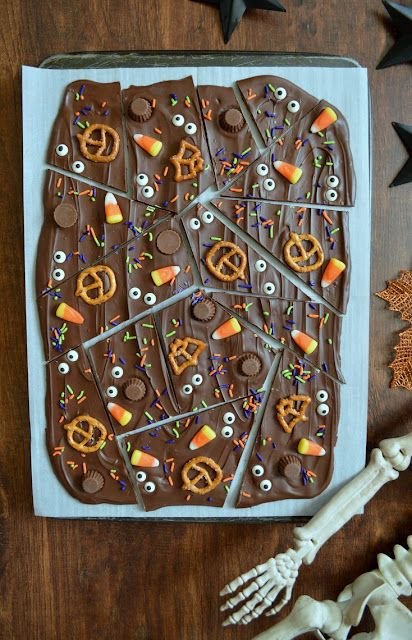 Sweet and Salty Halloween Bark