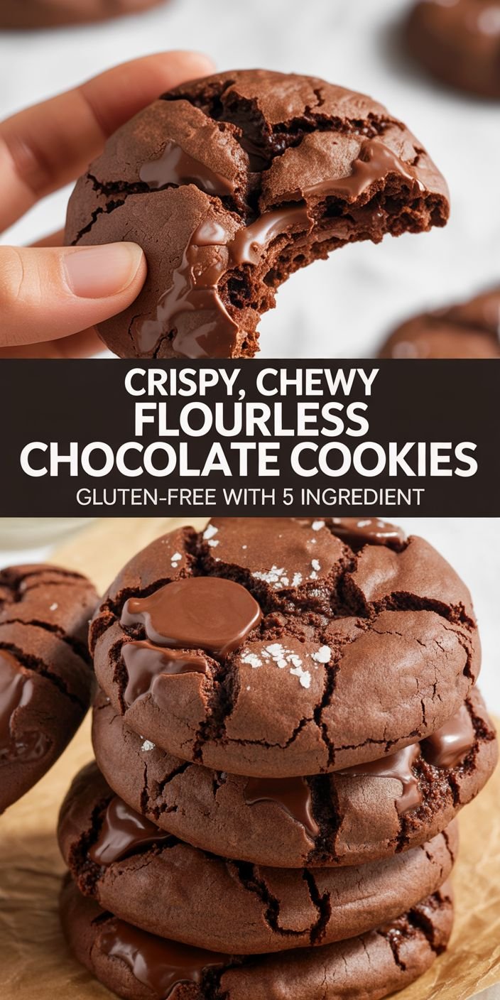 Easy Flourless Chocolate Cookies (Gluten-Free!)