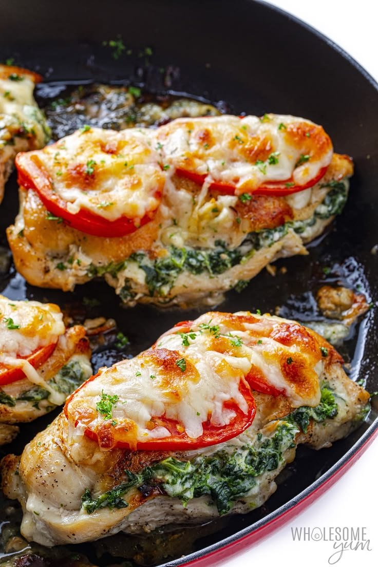 Spinach Stuffed Chicken Breast Recipe | Chicken breast stuffed with spinach and cheese, Easy stuffed chicken breast recipes