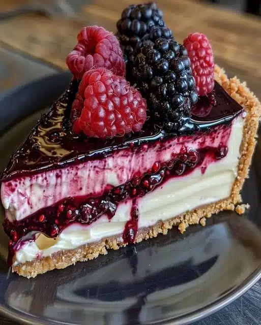 Recette de cheesecake aux mûres et framboises - Délicieux dessert