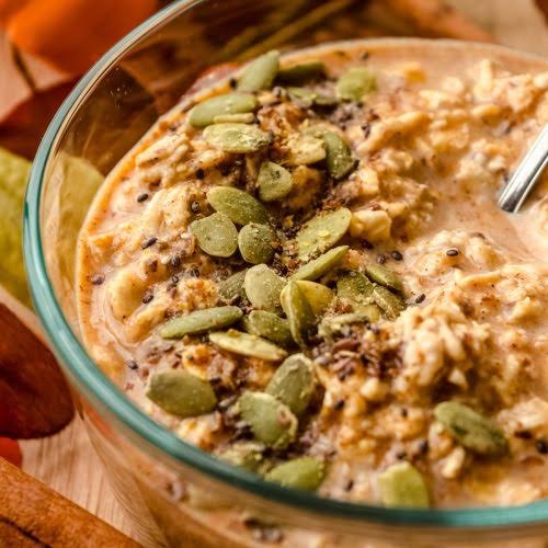 Pumpkin Protein Overnight Oats