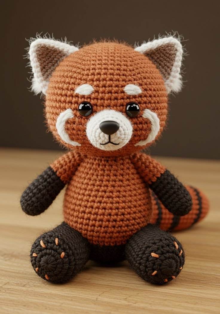 Adorable Red Panda Amigurumi