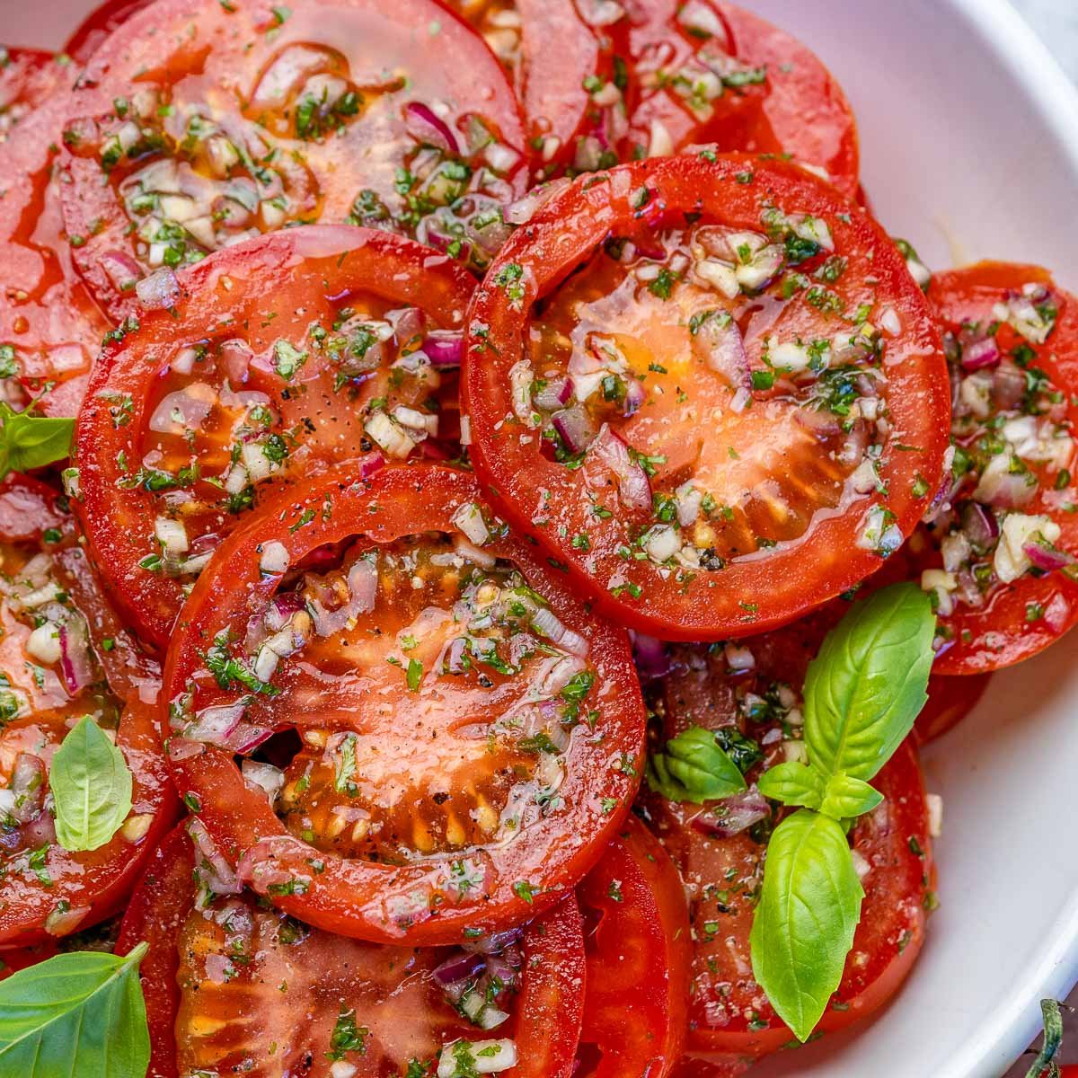 Rachel's Favourite Marinated Tomatoes