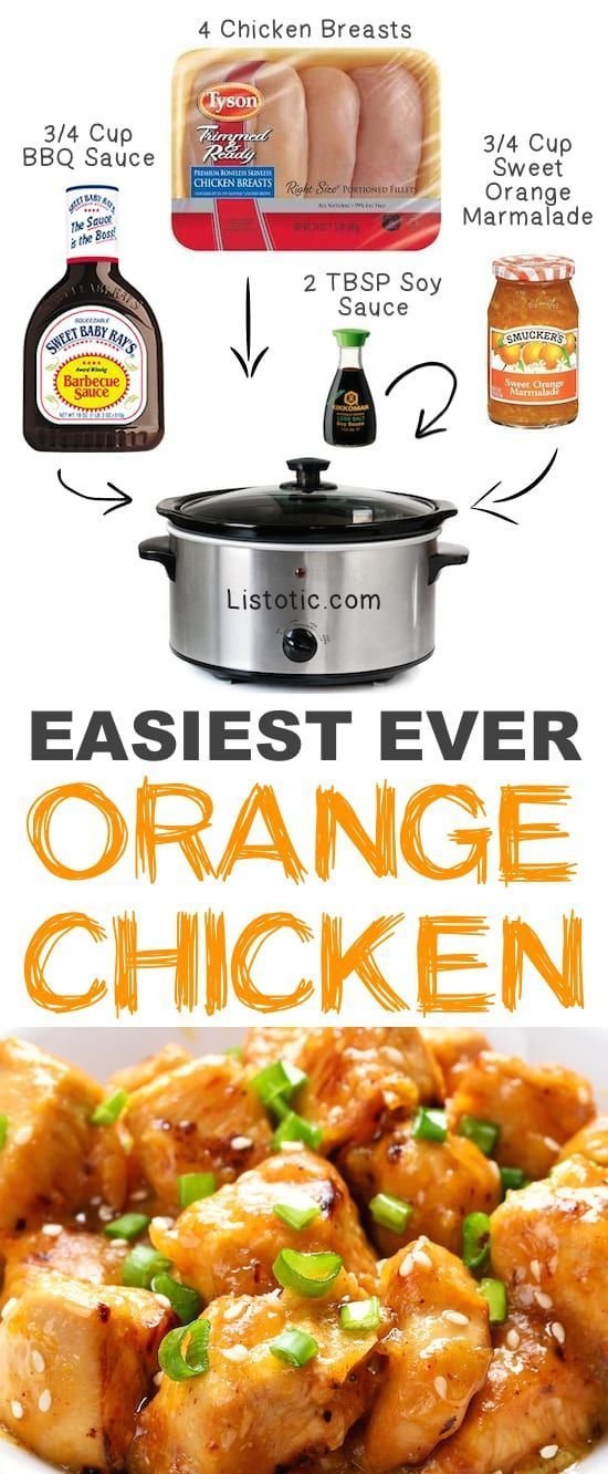 Easy Crockpot Orange Chicken