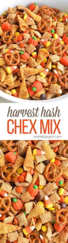 Irresistible Harvest Hash Chex Mix Recipe | Fall snacks for work party, Harvest snacks, Fall snacks for the office