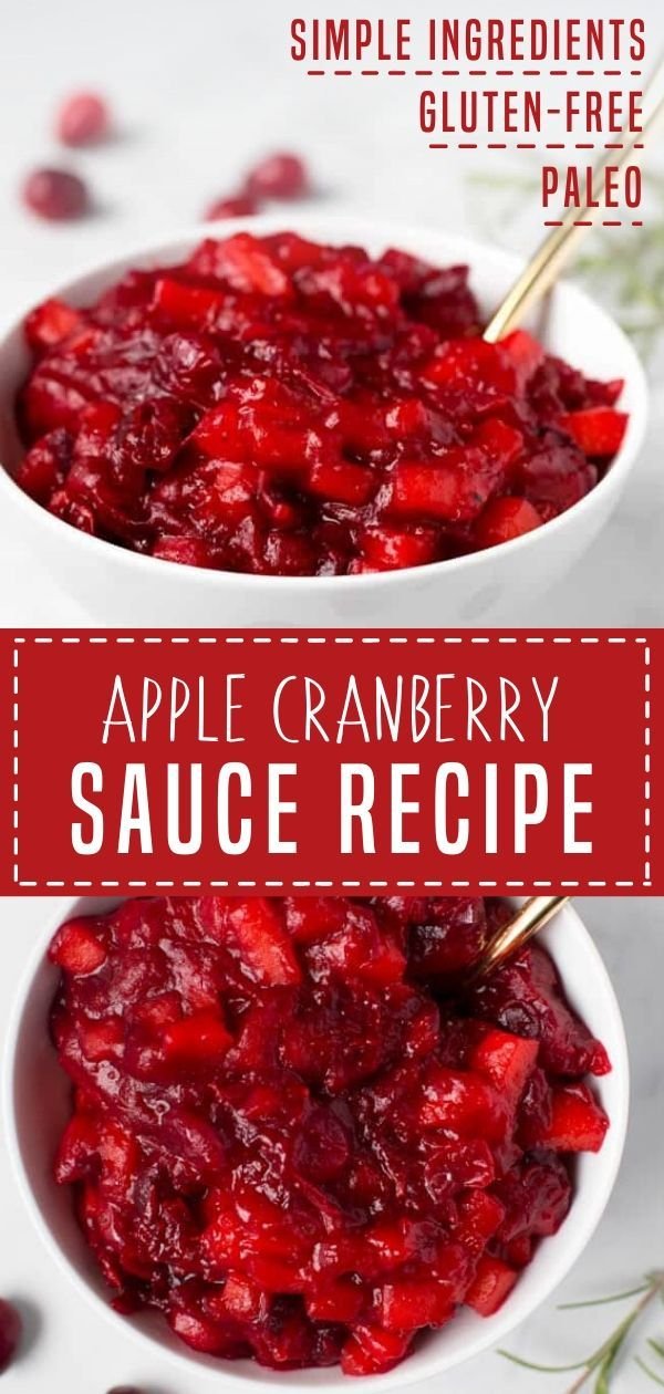 APPLE CRANBERRY SAUCE RECIPE