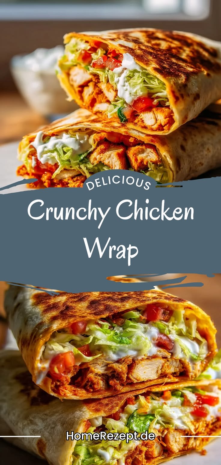 Chicken Wrap Für Den Hauseigenen Gesunden Crunch