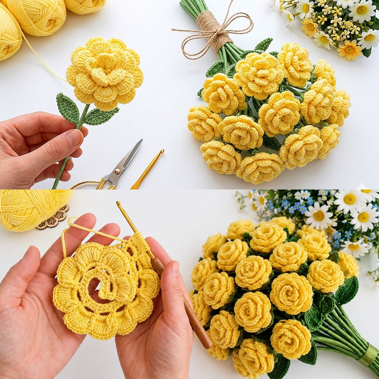 Crochet Roses That Look Real for Stunning Decor