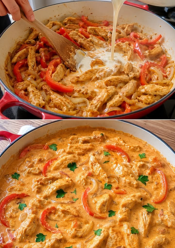 Hähnchen Stroganoff – Schnell & Lecker