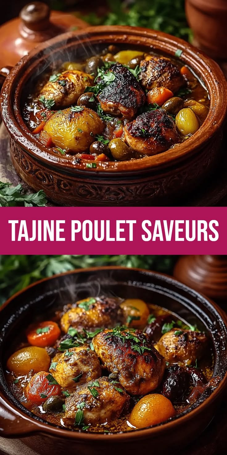 Voulez-vous ce tajine de poulet et ses saveurs marocaines ?