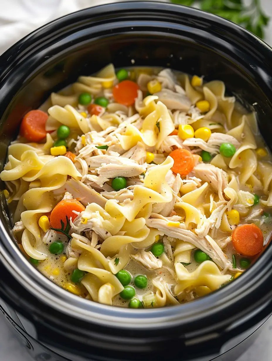 Crockpot Chicken and Noodles