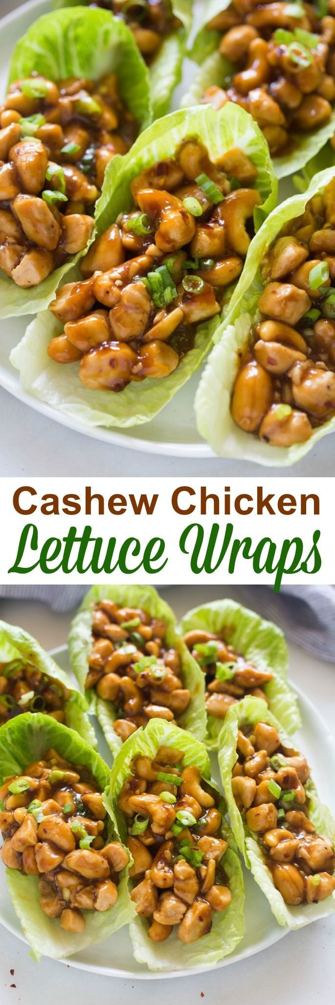 Cashew Chicken Lettuce Wraps