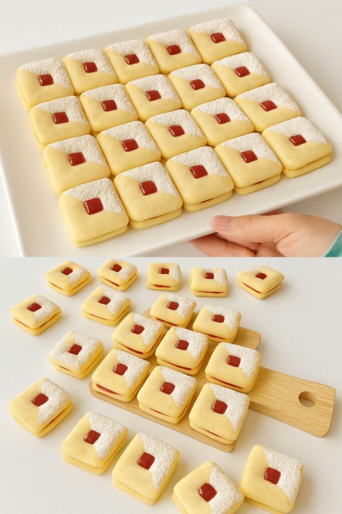Kekse mit Marmelade