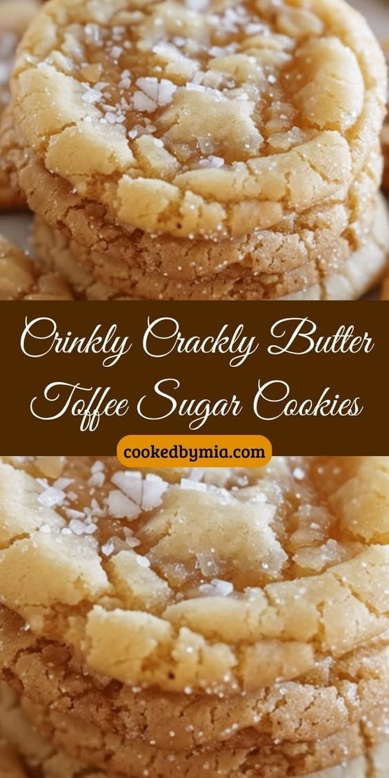 Crispy Butter Toffee Sugar Cookies
