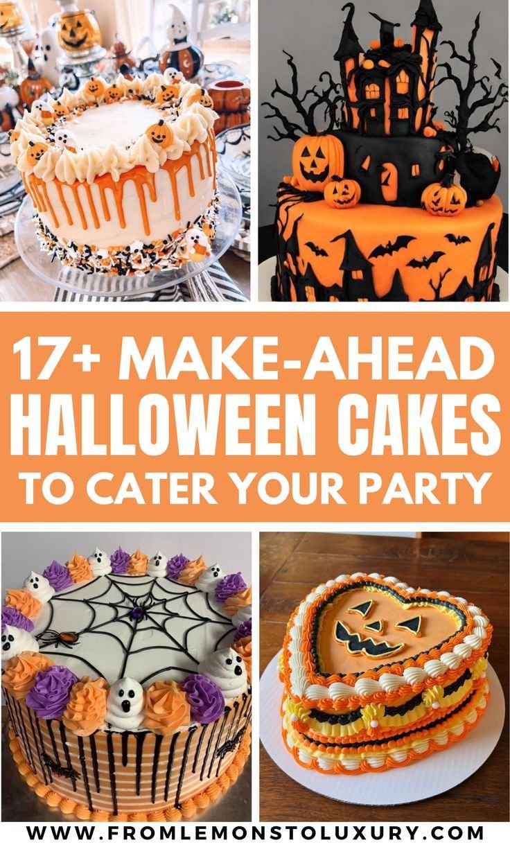 17+ Make-Ahead Halloween Cakes To Cater Your Party