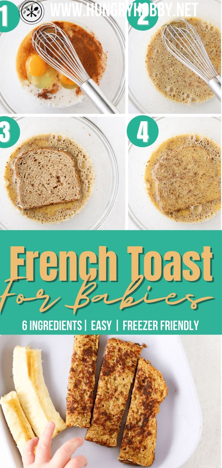 French Toast for Babies Recipe | Toddler breakfast ideas vegetarian, Healthy breakfast meals for toddlers, Easy healthy toddler breakfast