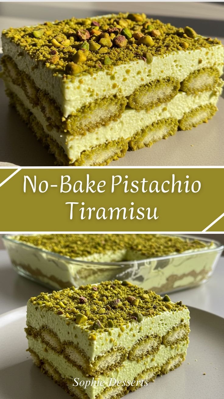 Pistachio Tiramisu