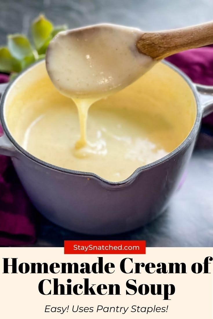 Homemade Cream of Chicken Soup Recipe | Can of cream of chicken soup, Homemade cream of chicken condensed soup, Sub cream of chicken soup