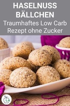 Haselnussbällchen aus 4 Zutaten - Leckere Low Carb Süßigkeit