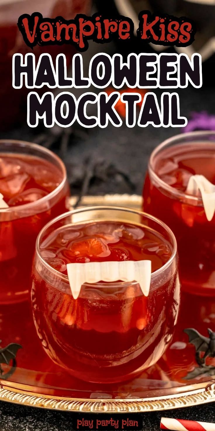 Vampire Kiss Halloween Mocktail Recipe: Halloween Punch Recipes Non Alcoholic