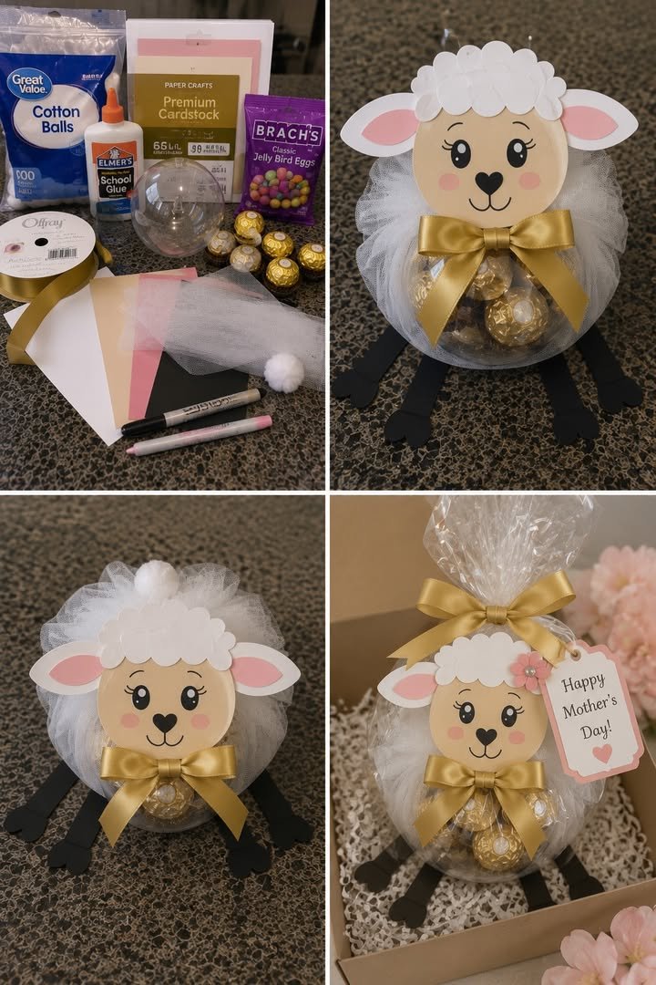 DIY Sheep Candy Gift Holder