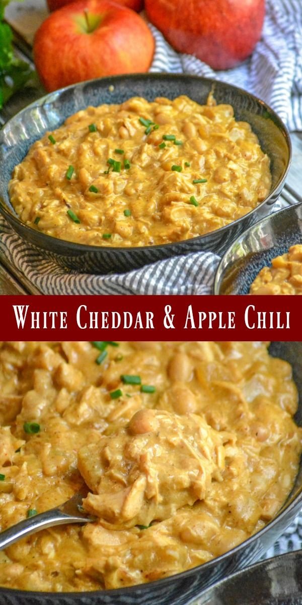 White Cheddar Apple Chicken Chili - 4 Sons 'R' Us