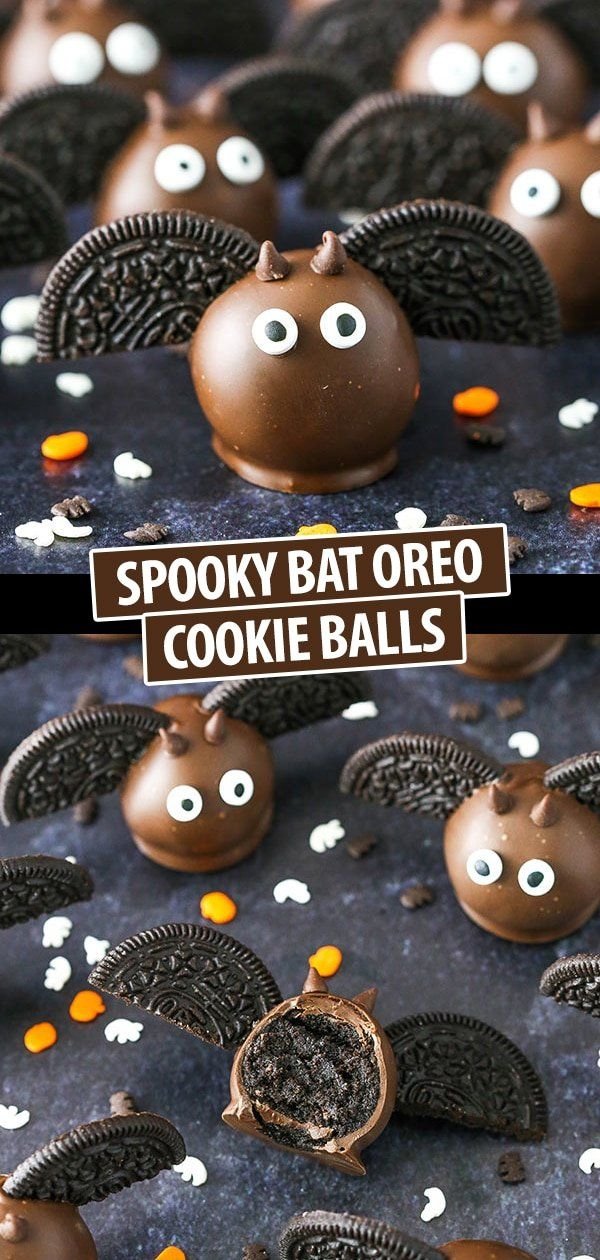 Bat Oreo Cookie Balls | Fun & Easy Halloween Party Food Idea