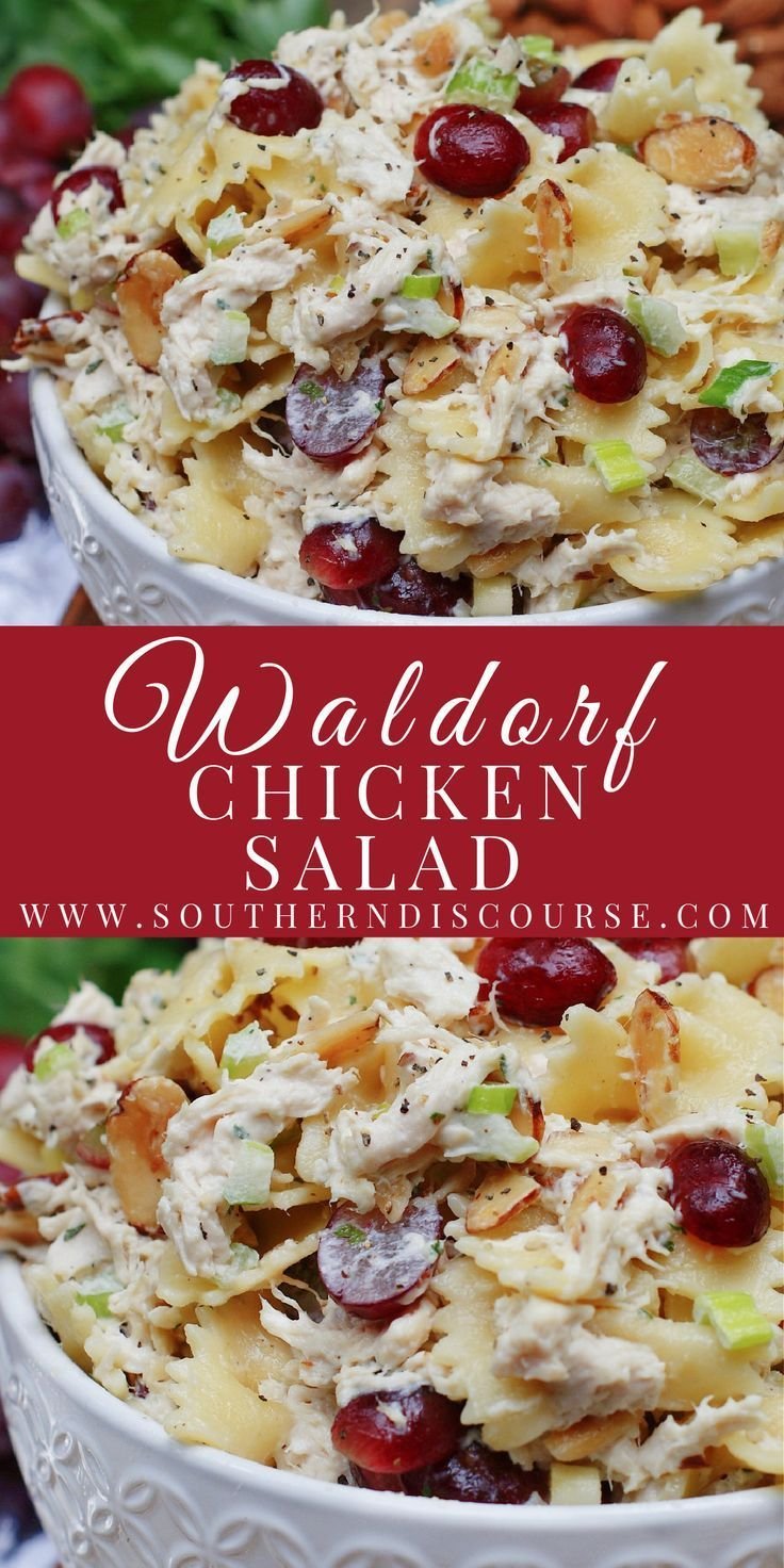 Waldorf Chicken Pasta Salad