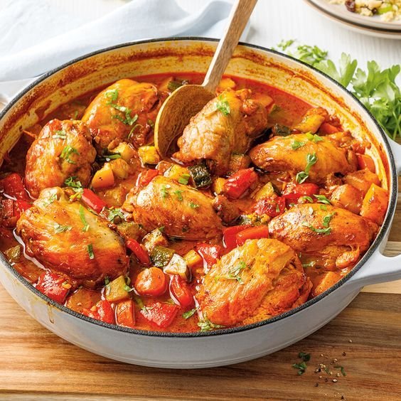 Mijoté de poulet et légumes à la marocaine — Plaisir au menu avec Caty