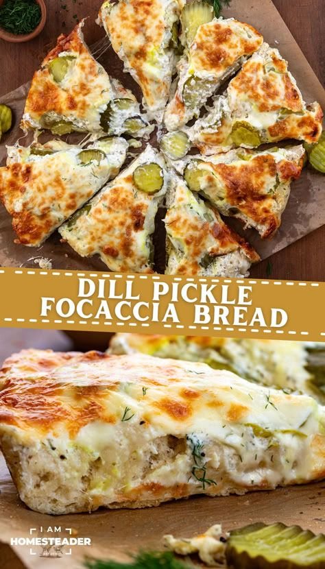 Dill Pickle Focaccia Bread