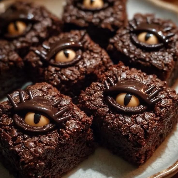 Halloween Brownies Recipe, Midnight Velvet Cocoa Brownies PDF (Digital Download)